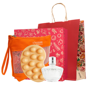 Presente Caju e Ninfa das &Aacute;guas com N&eacute;cessaire